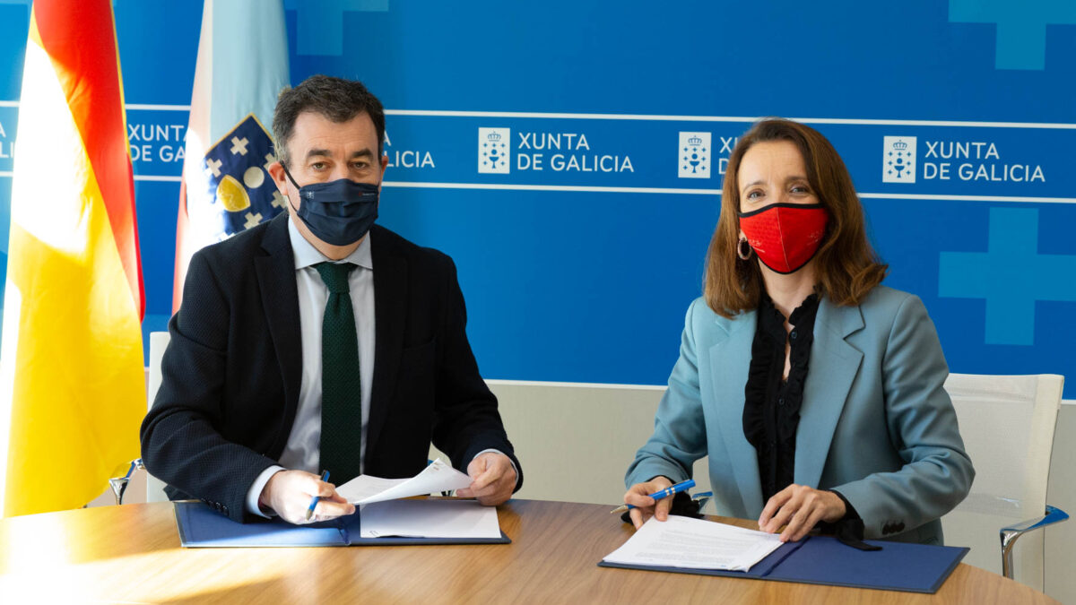 Firma del convenio educación financiera con la Xunta de Galicia